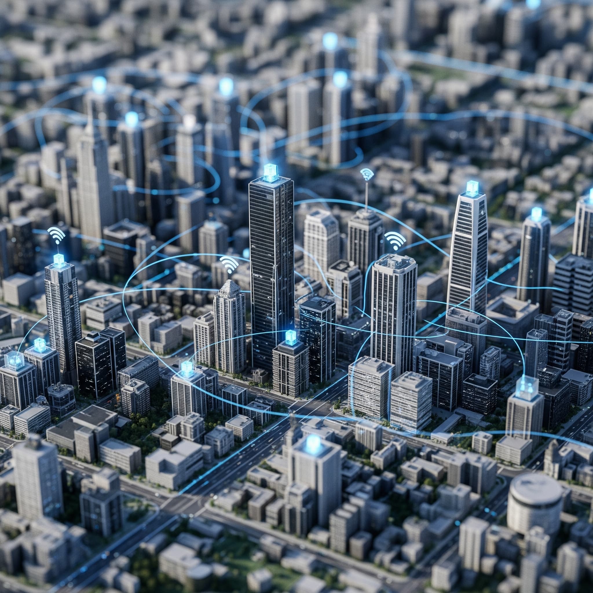 3D Digital Twin City with IoT Sensors